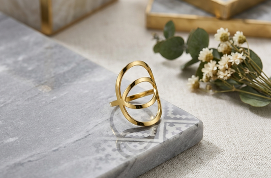 Interlock Gold Ring