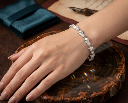 Crystal Leaf Bracelet