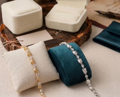 Crystal Leaf Bracelet