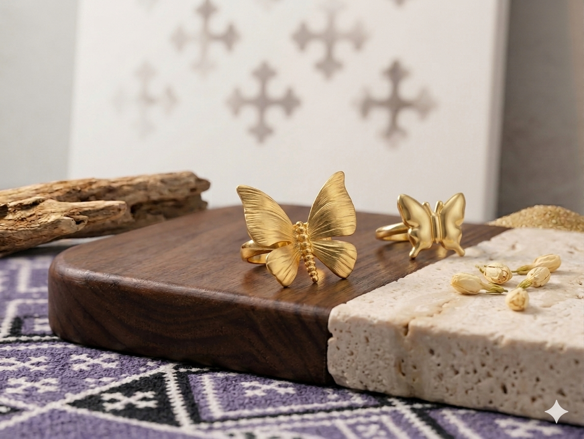 Glow & Grace Butterfly Ring