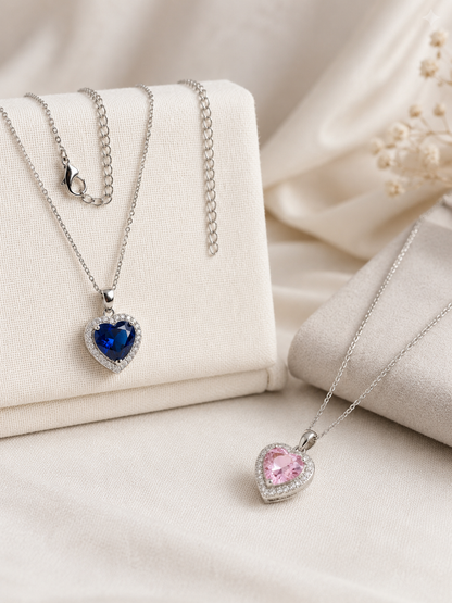 Pink Heart Necklace