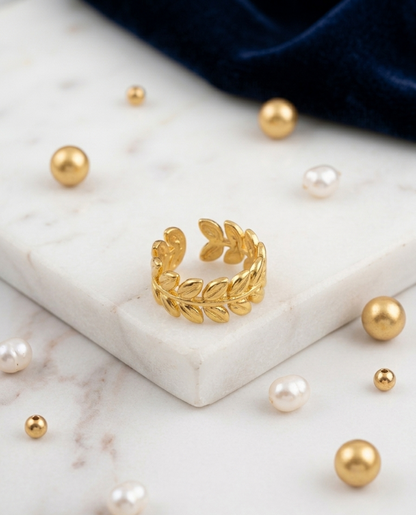 Leaf Whisper Ring