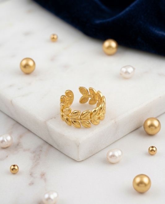 Leaf Whisper Ring