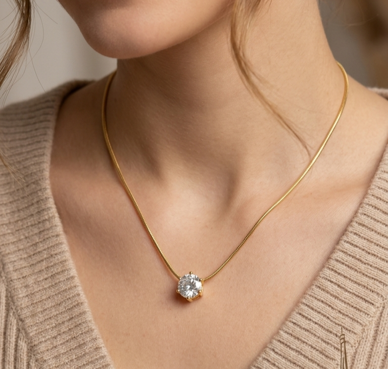 Single Stone Necklace