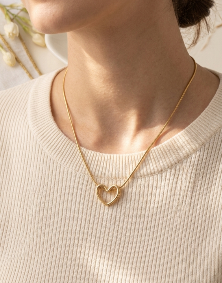 Open Heart Necklace