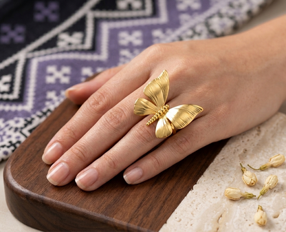 Glow & Grace Butterfly Ring